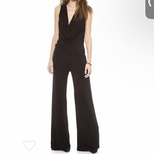 Young Fabulous & Broke Lisle Black Cowl Neck Jumpsuit Medium